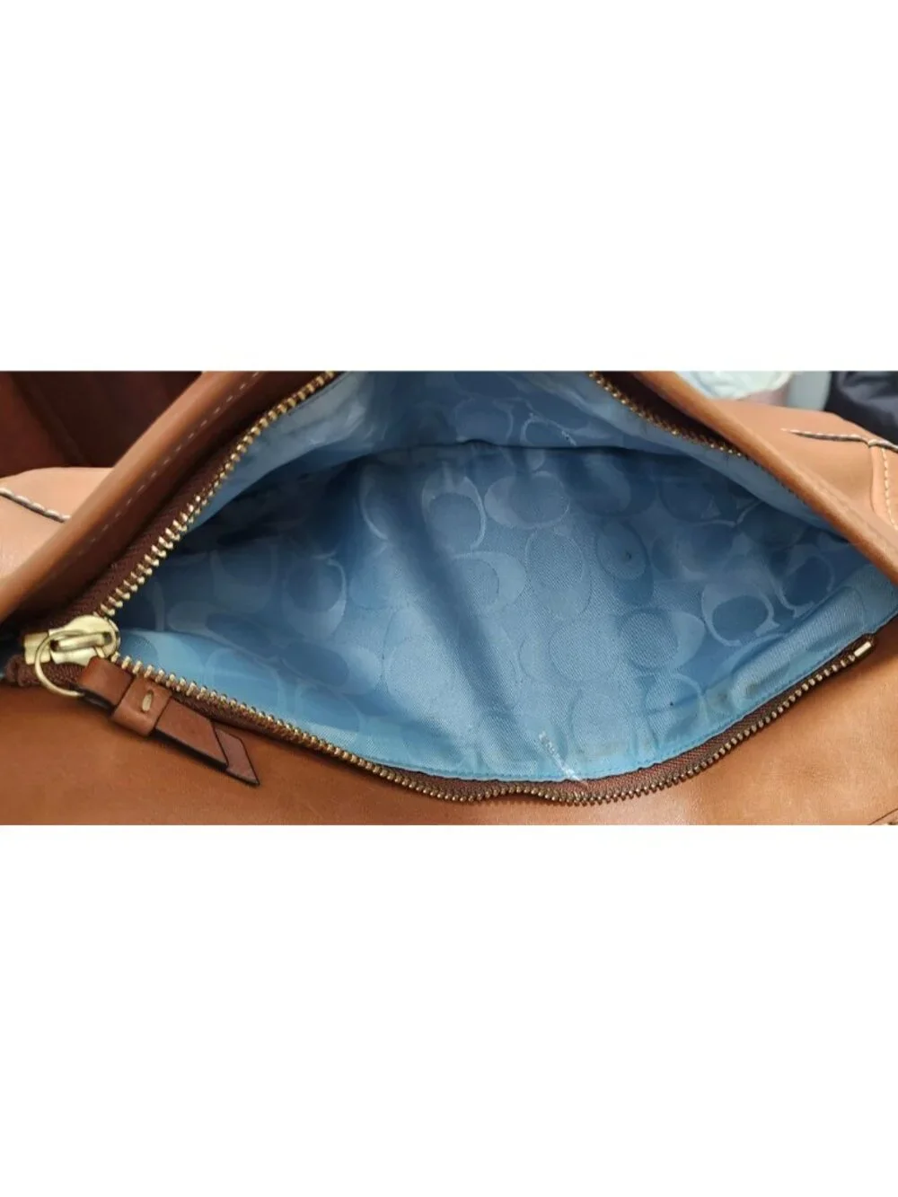 Coach F12868 65th Anniversary Double Turnlock Whiskey Leather Shoulder Bag